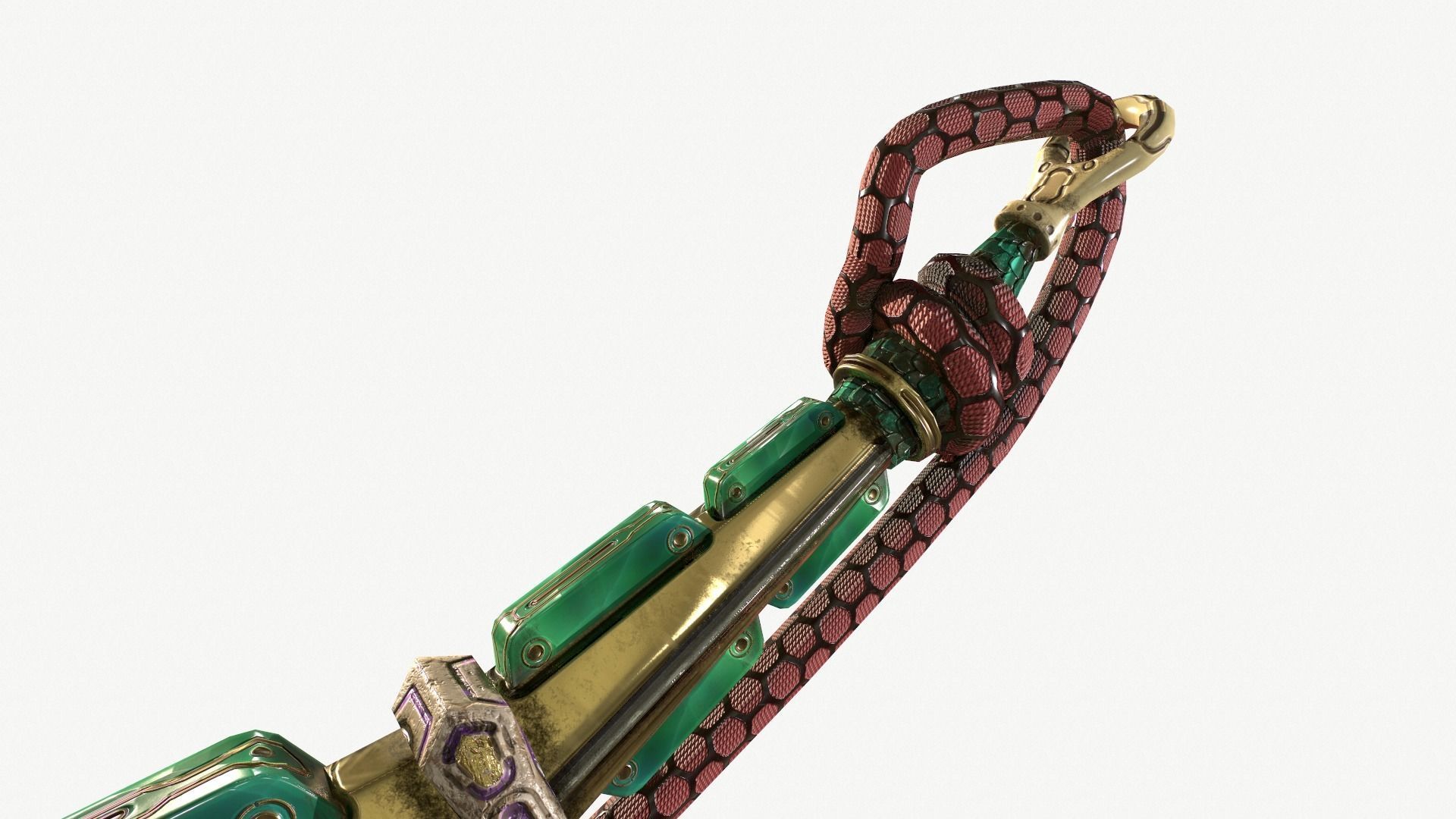 Fantasy Sword Low-poly 3D model_5