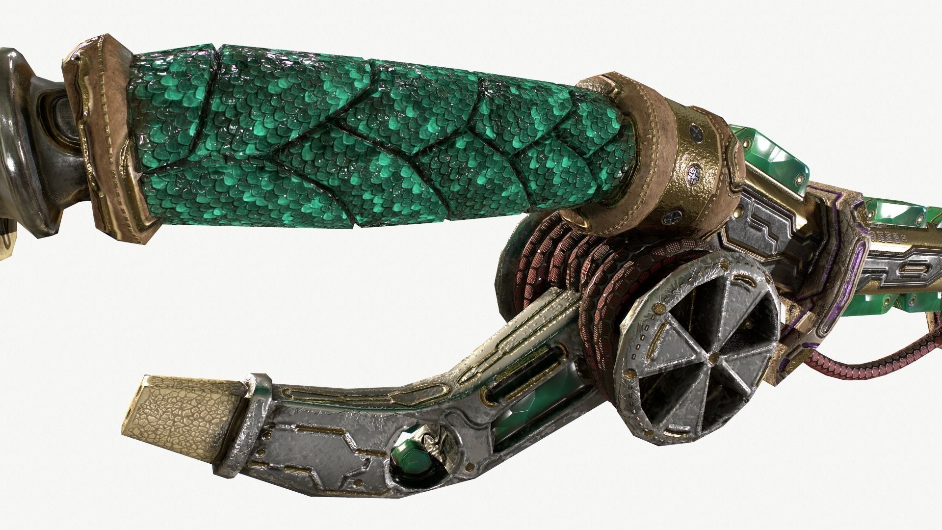 Fantasy Sword Low-poly 3D model_6