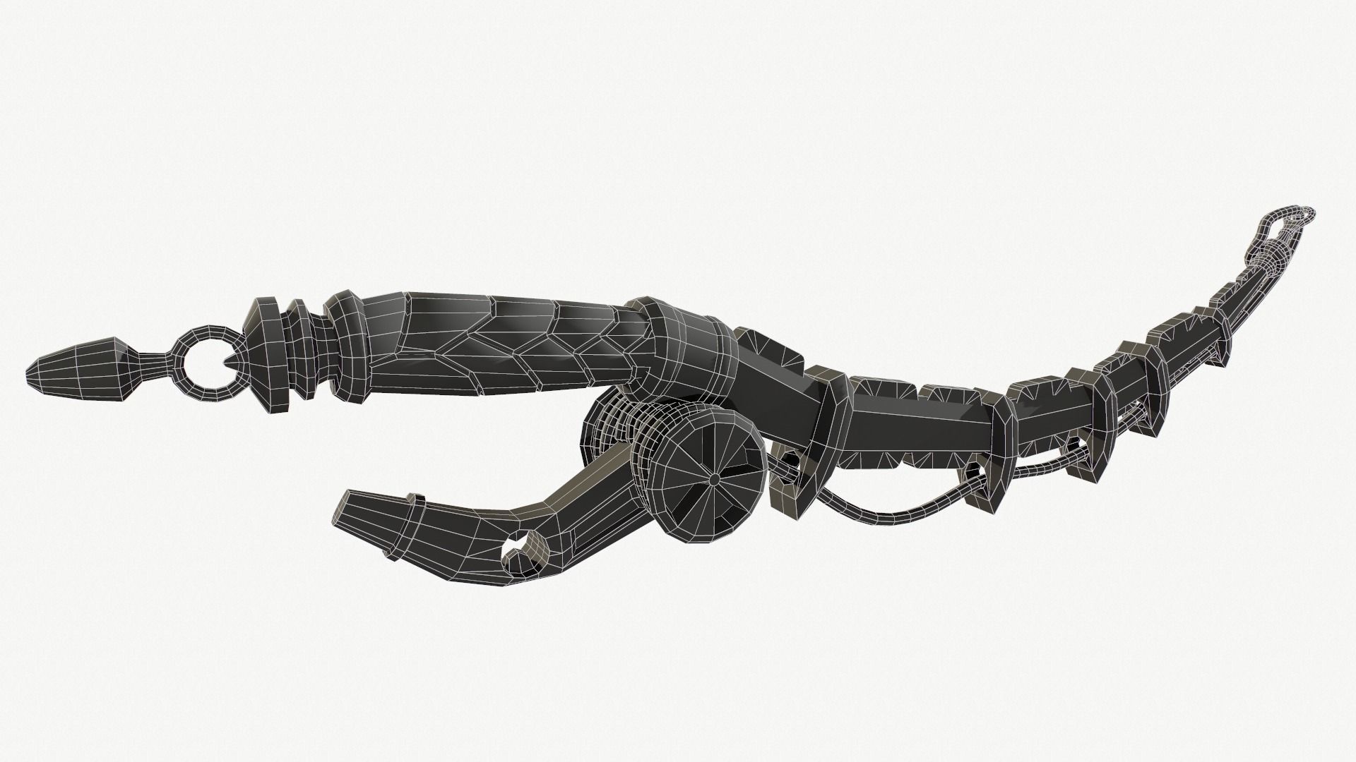 Fantasy Sword Low-poly 3D model_10