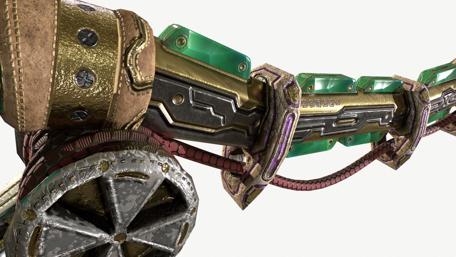 Fantasy Sword Low-poly 3D model_9