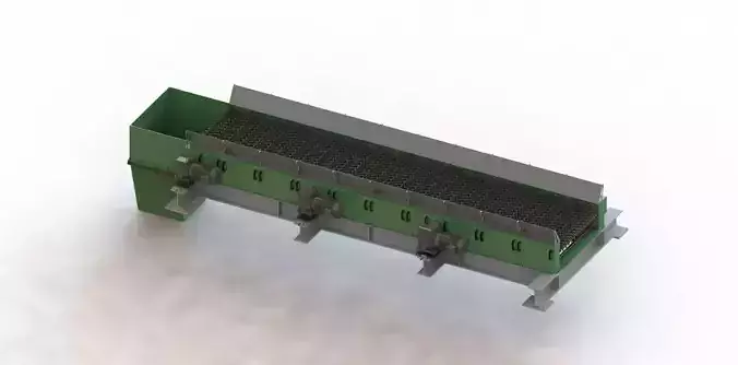 Disc Screen Separator for screening woody biomass 3D model