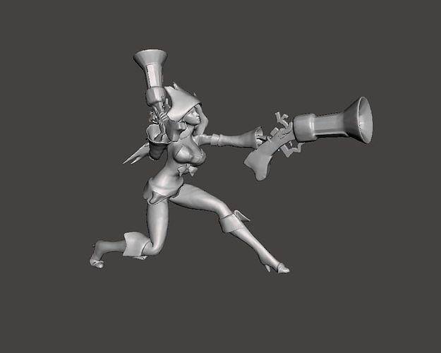 Miss Fortune 3D Model 3D print model