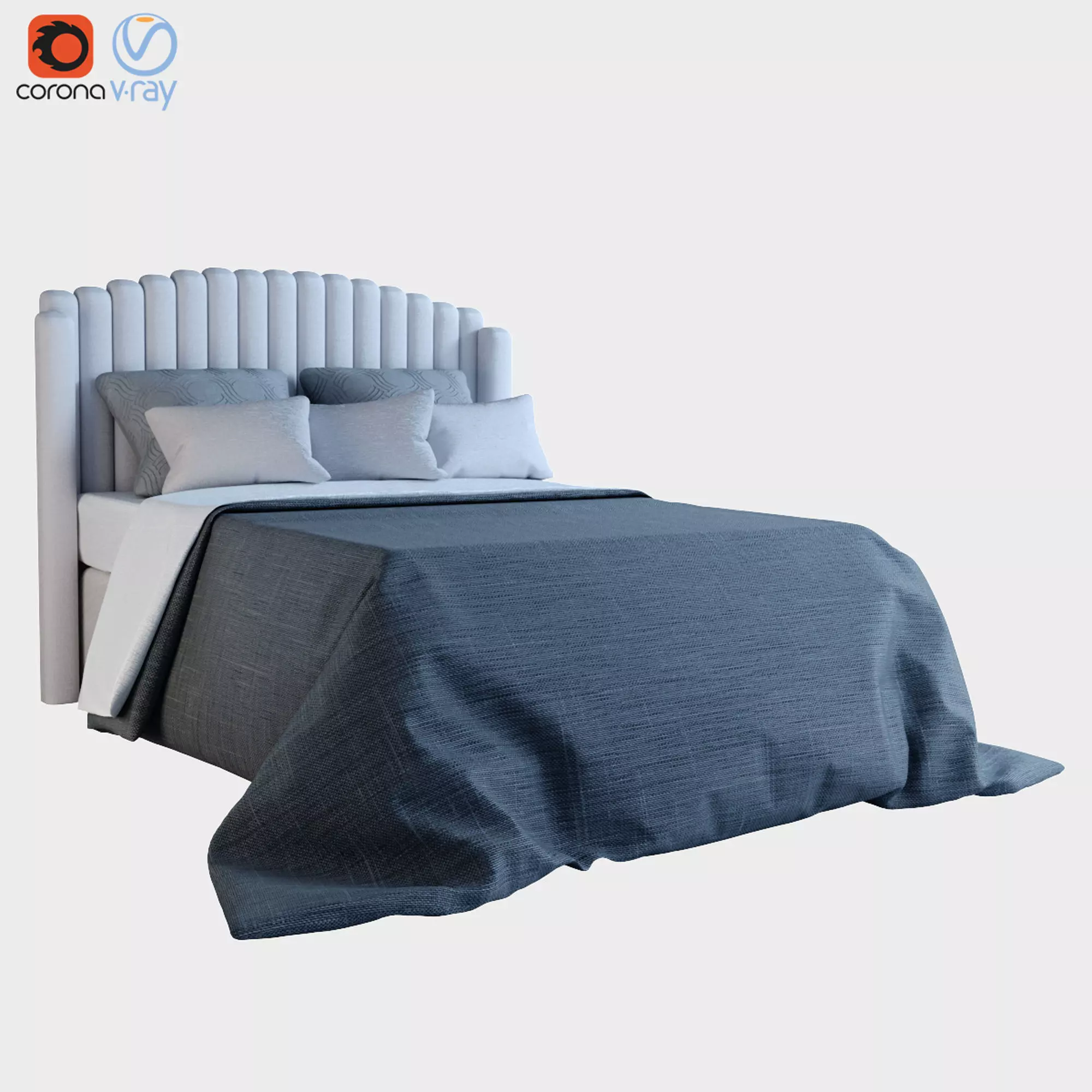 Double Bed Free 3D model