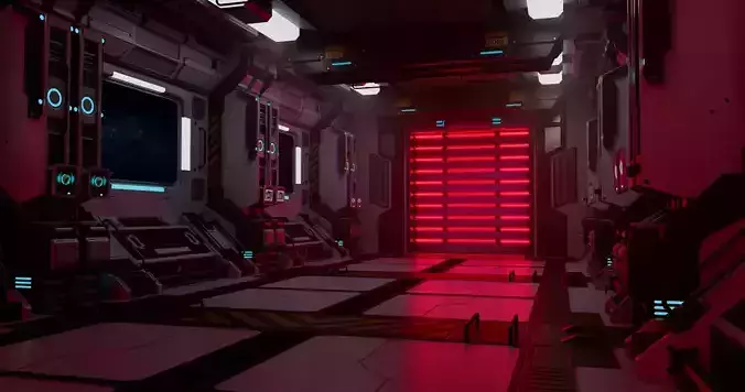 SCIFI CORRIDOR ENVIRONMENT