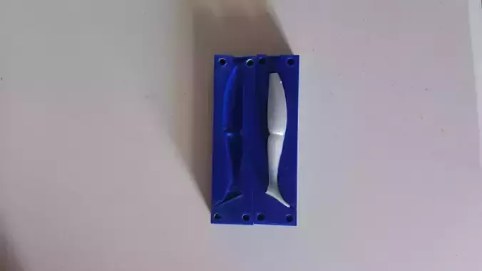 moule a leurre one up shad 3D print model