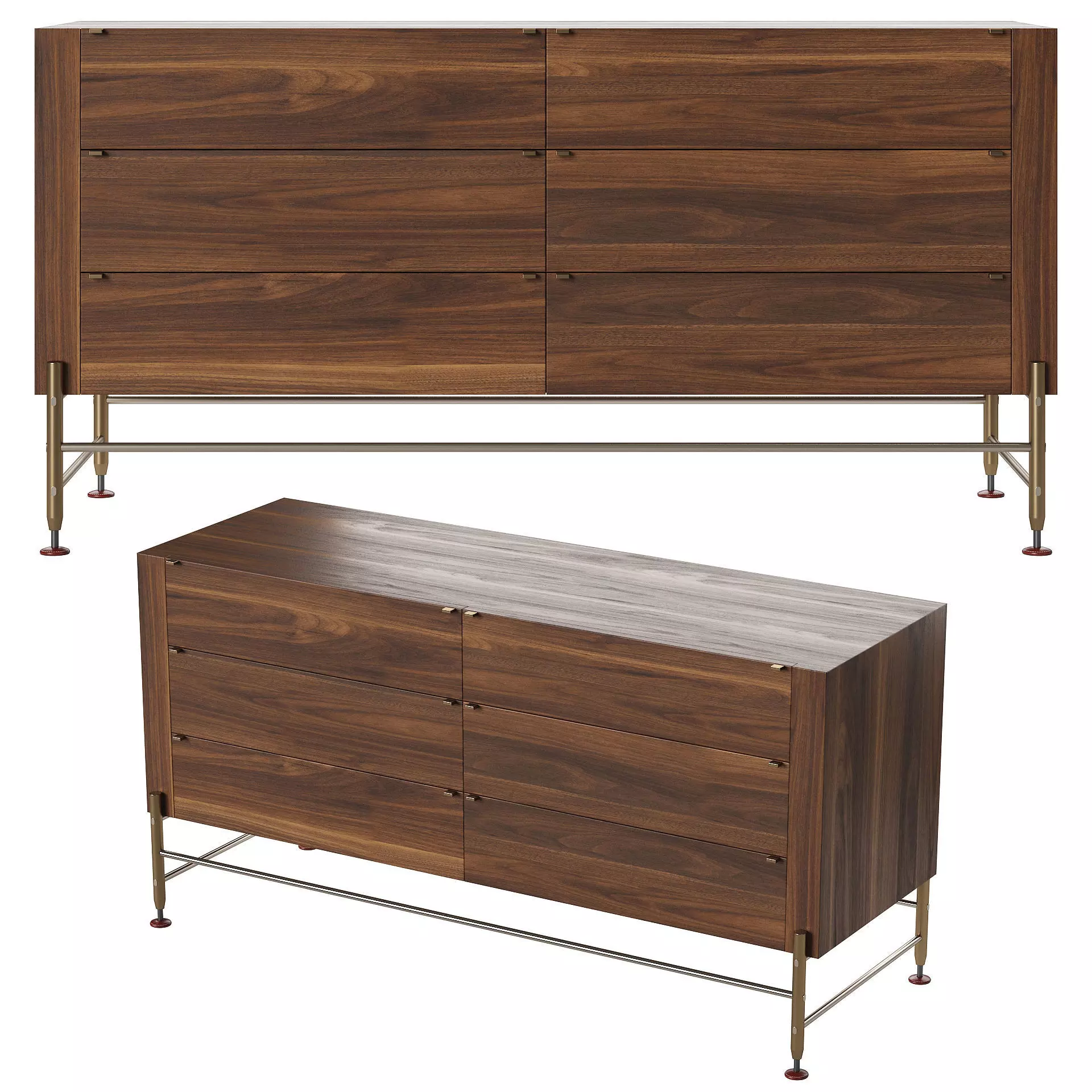 Holly Hunt Hardwood Dresser 3D model