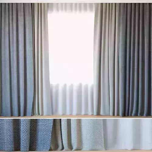 Curtains 90 Curtains with Tulle ROHI Topia