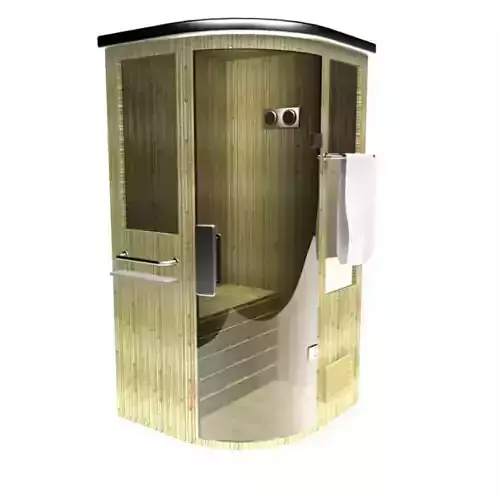 High Tech Beautifully Crafted Personal Sauna 3D model