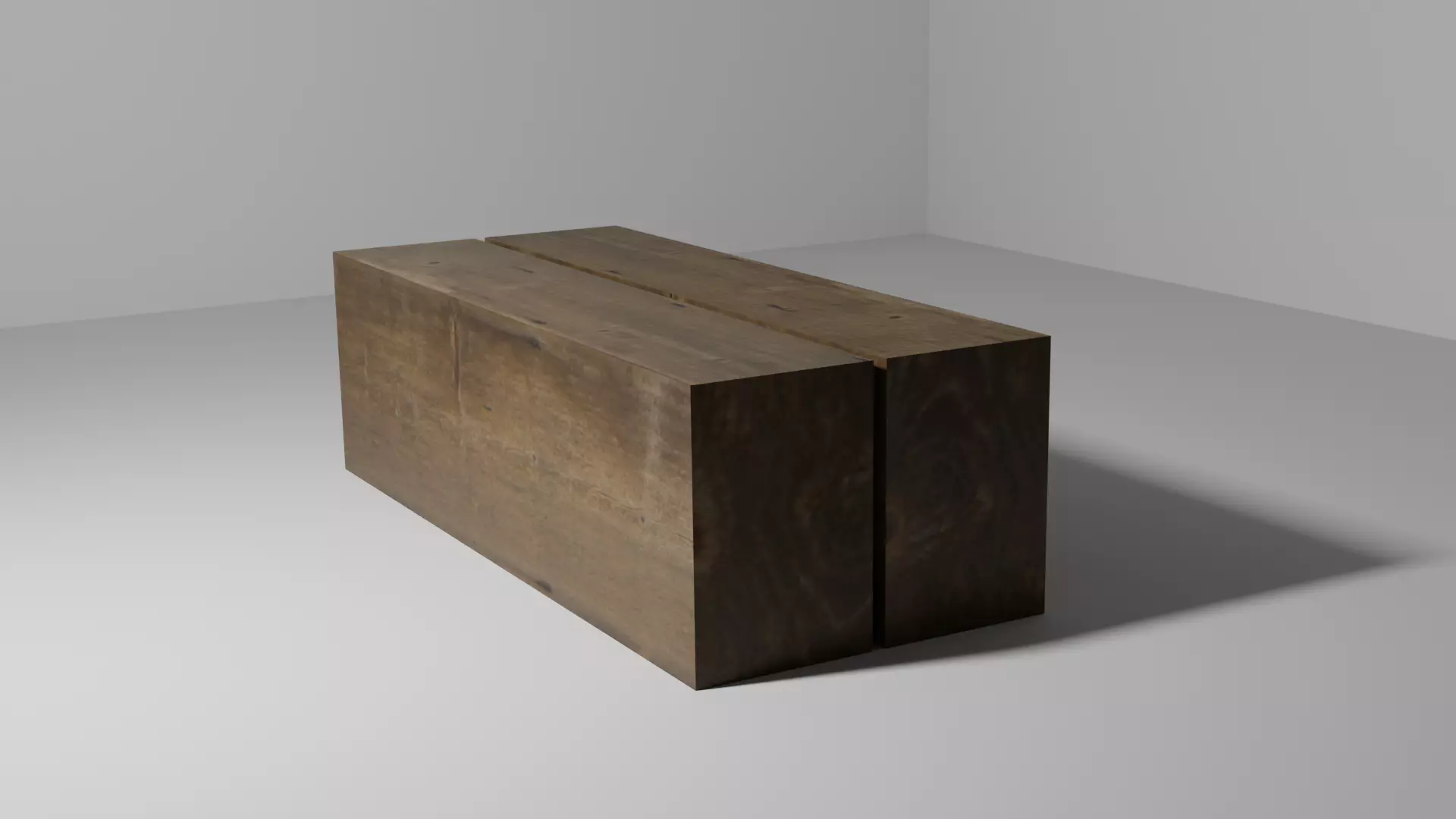 wood plak table 3D model_0