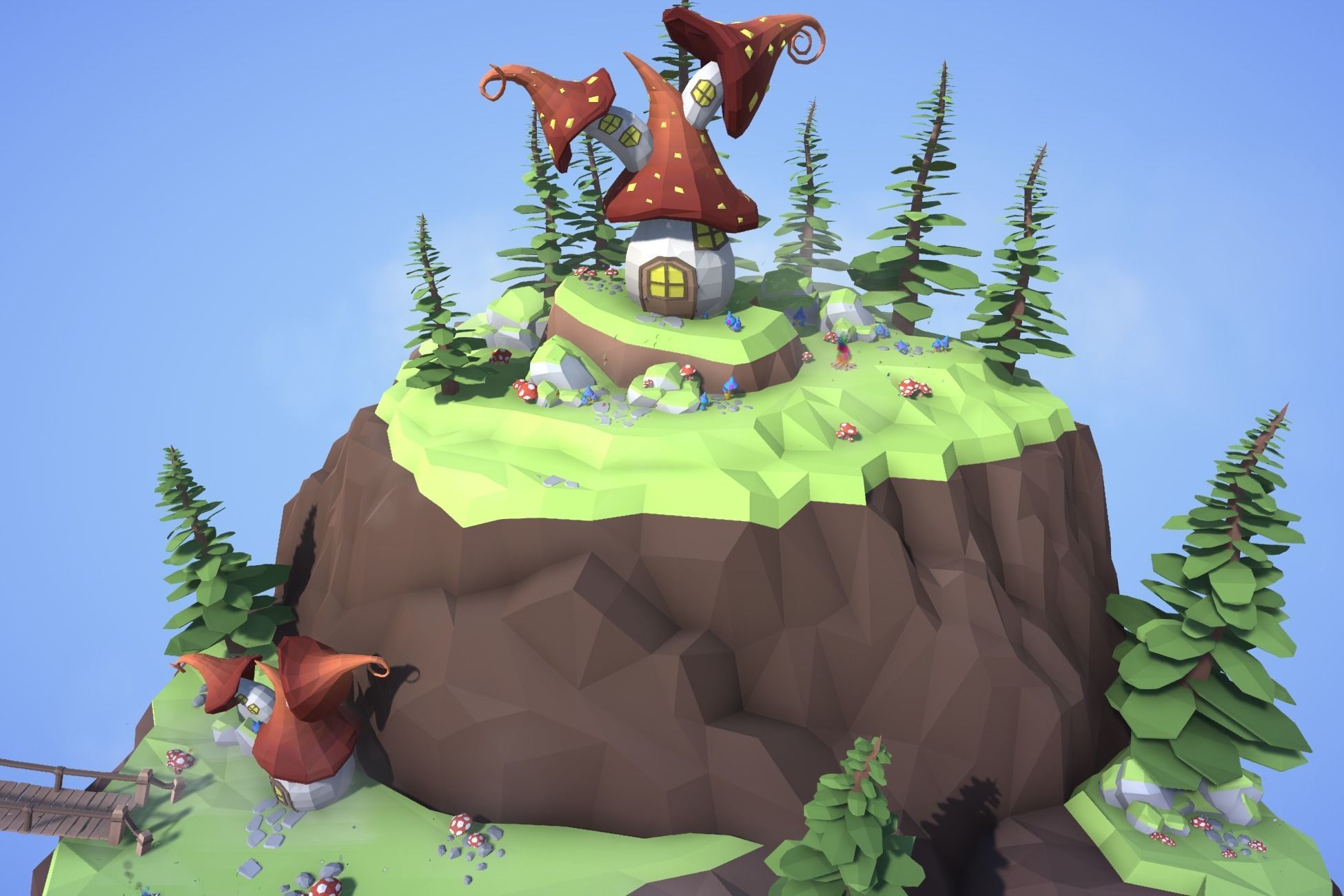 Ultimate Low Poly Nature Pack Low-poly 3D model_42