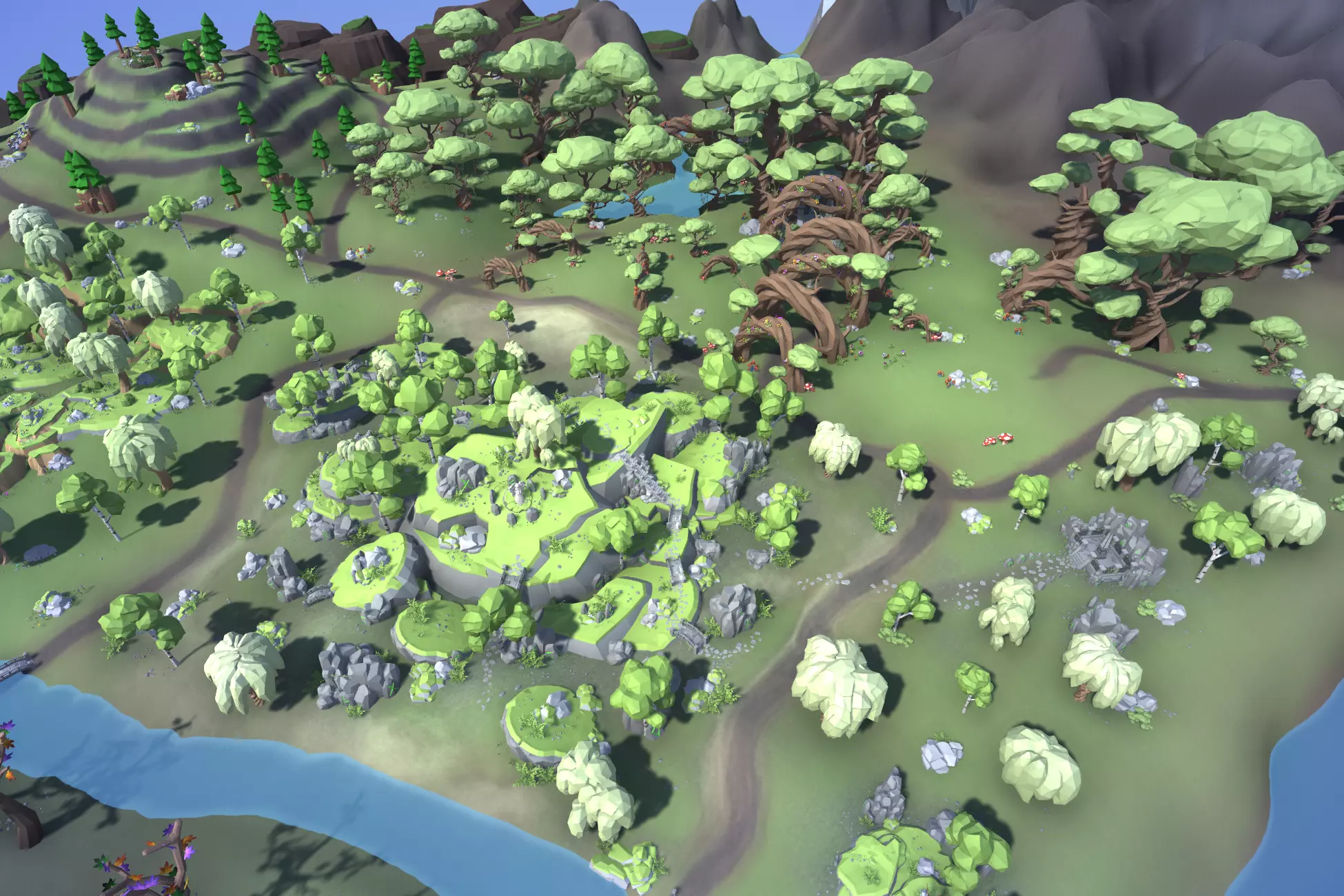 Ultimate Low Poly Nature Pack Low-poly 3D model_7