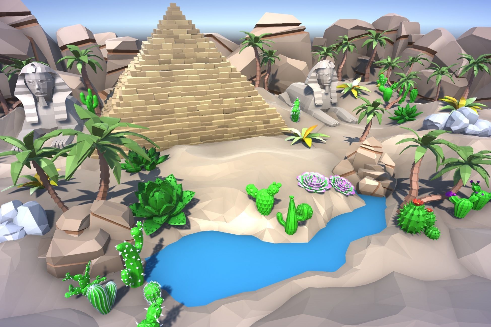 Ultimate Low Poly Nature Pack Low-poly 3D model_33