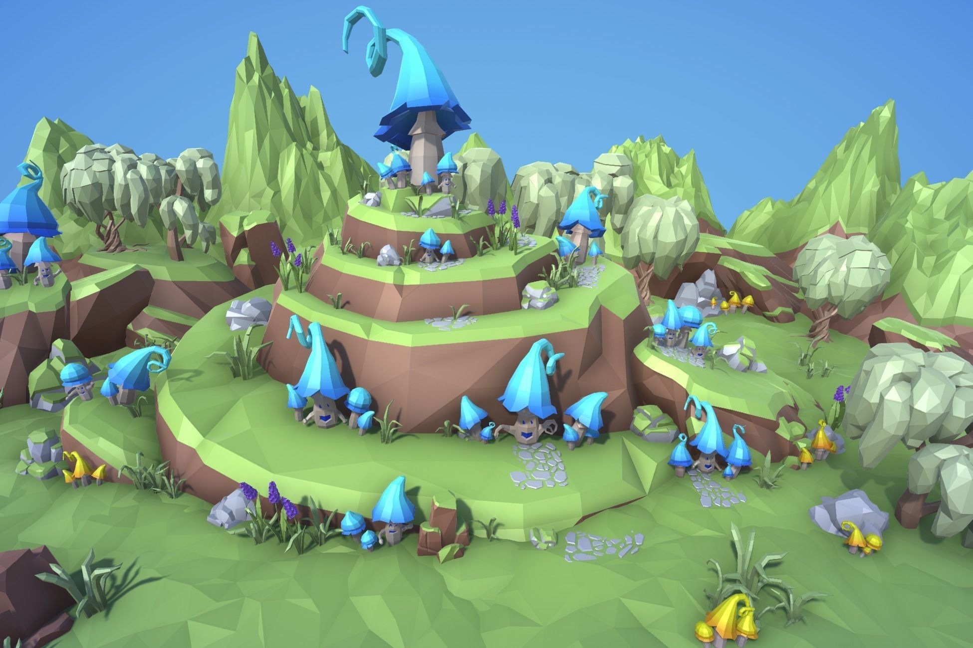 Ultimate Low Poly Nature Pack Low-poly 3D model_19