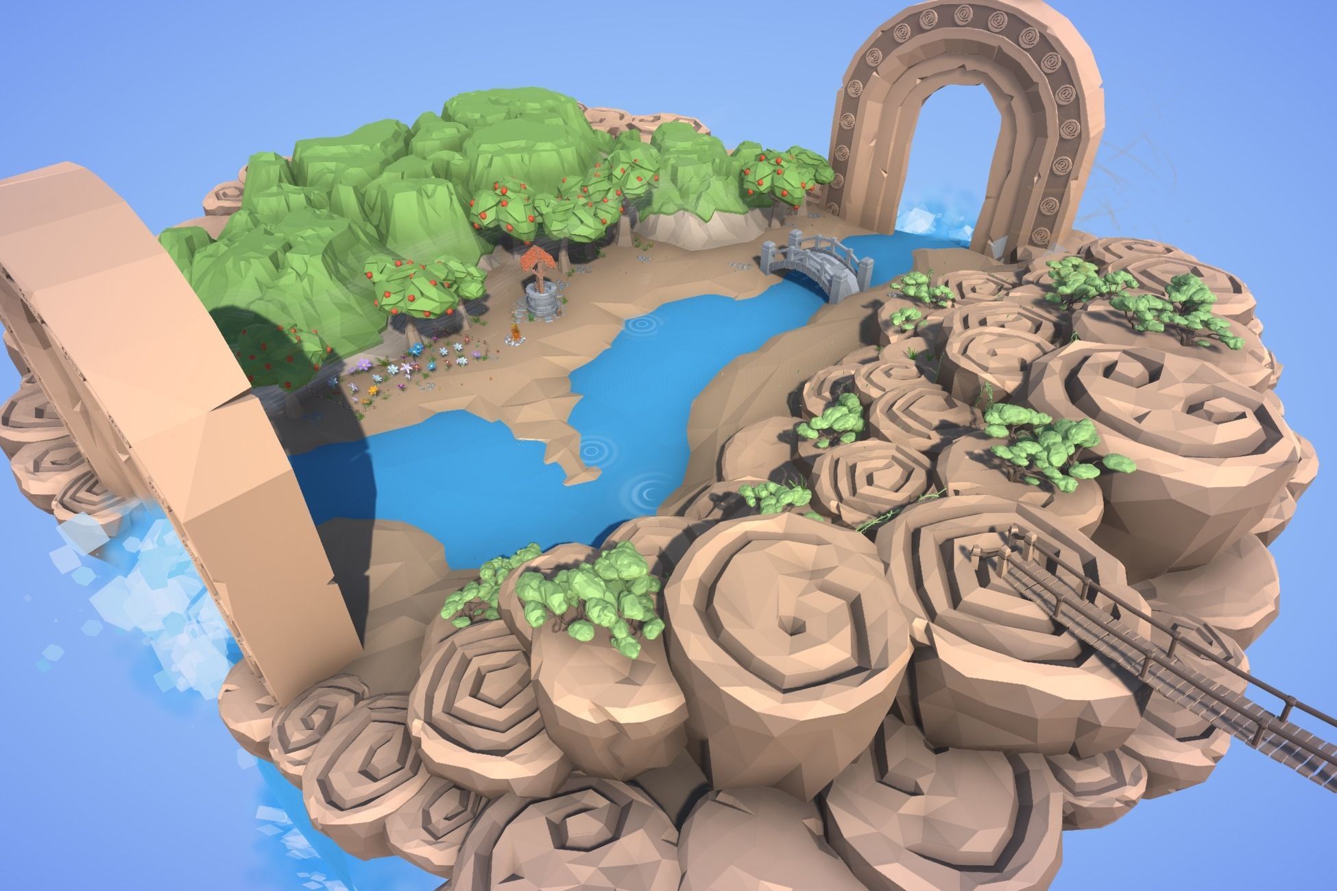 Ultimate Low Poly Nature Pack Low-poly 3D model_39