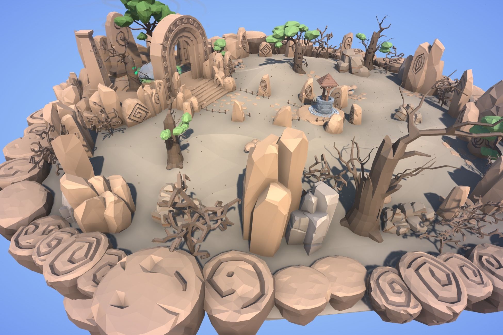 Ultimate Low Poly Nature Pack Low-poly 3D model_44
