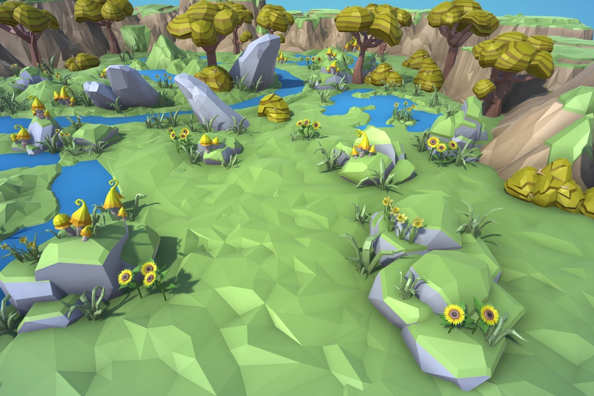 Ultimate Low Poly Nature Pack Low-poly 3D model_17