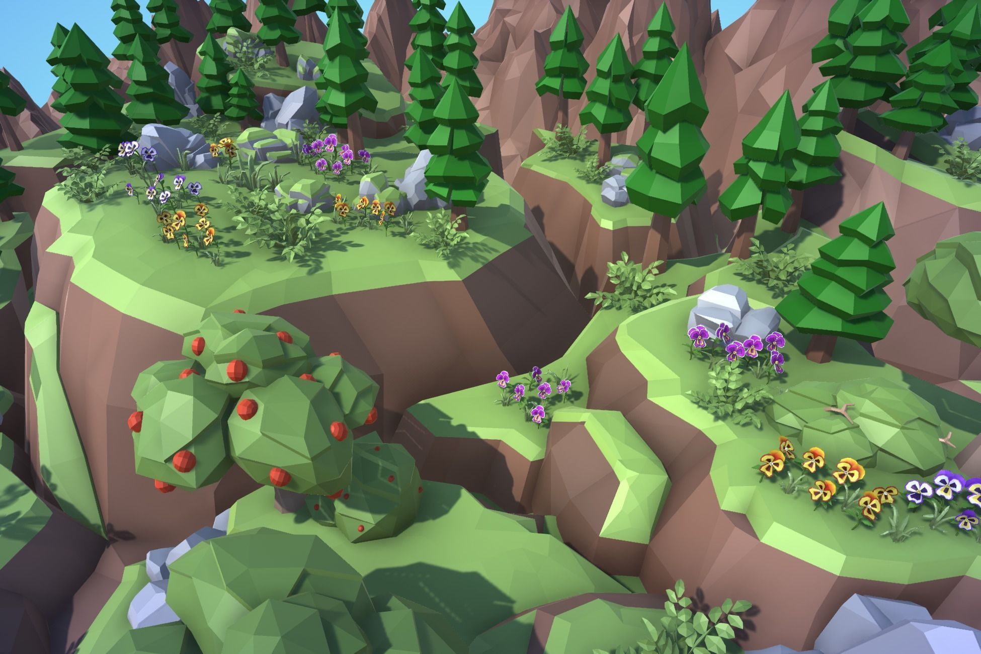 Ultimate Low Poly Nature Pack Low-poly 3D model_21