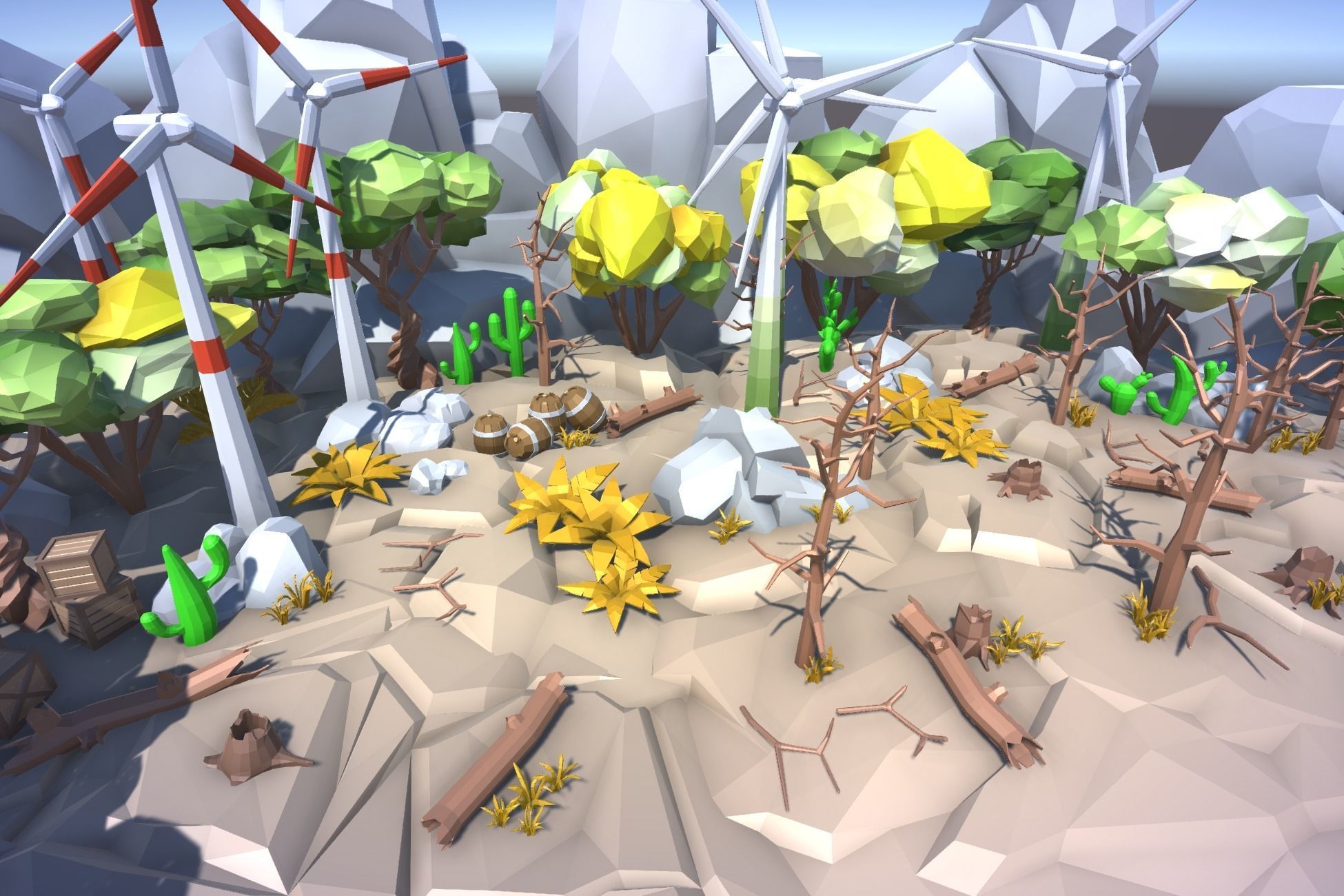 Ultimate Low Poly Nature Pack Low-poly 3D model_35
