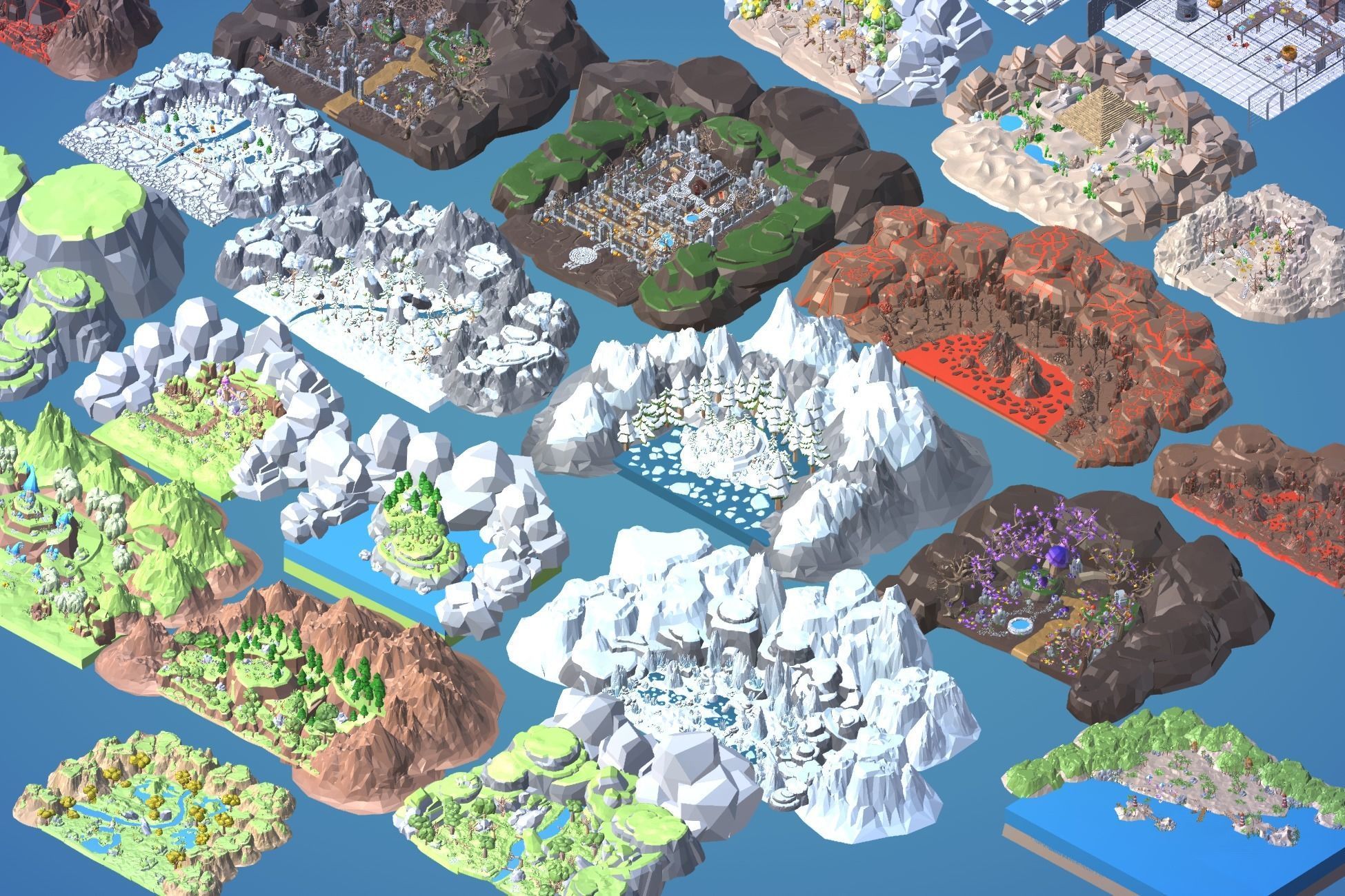 Ultimate Low Poly Nature Pack Low-poly 3D model_13