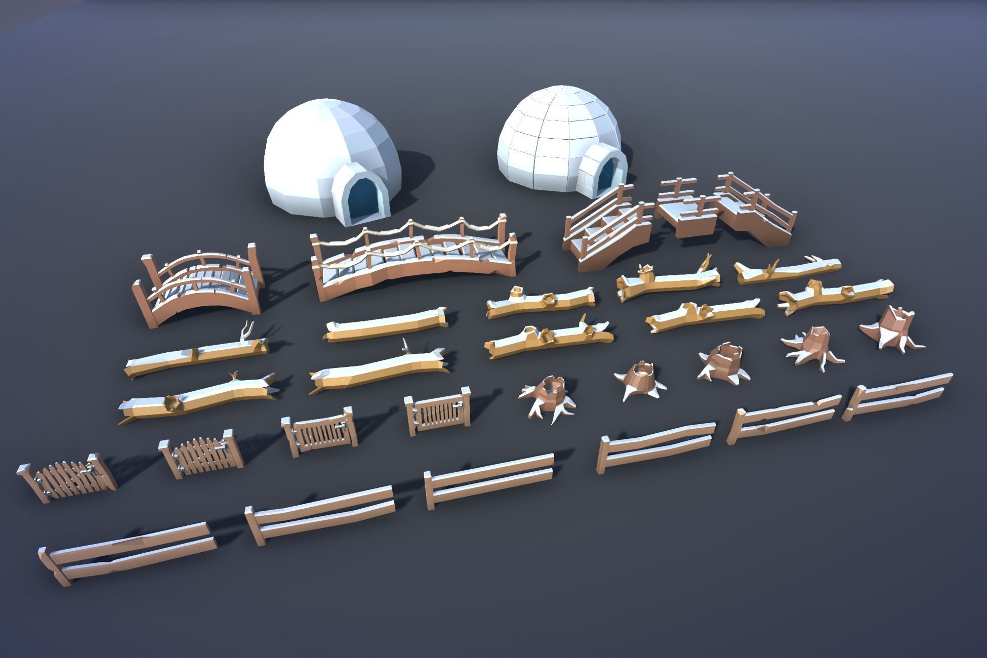 Ultimate Low Poly Nature Pack Low-poly 3D model_65