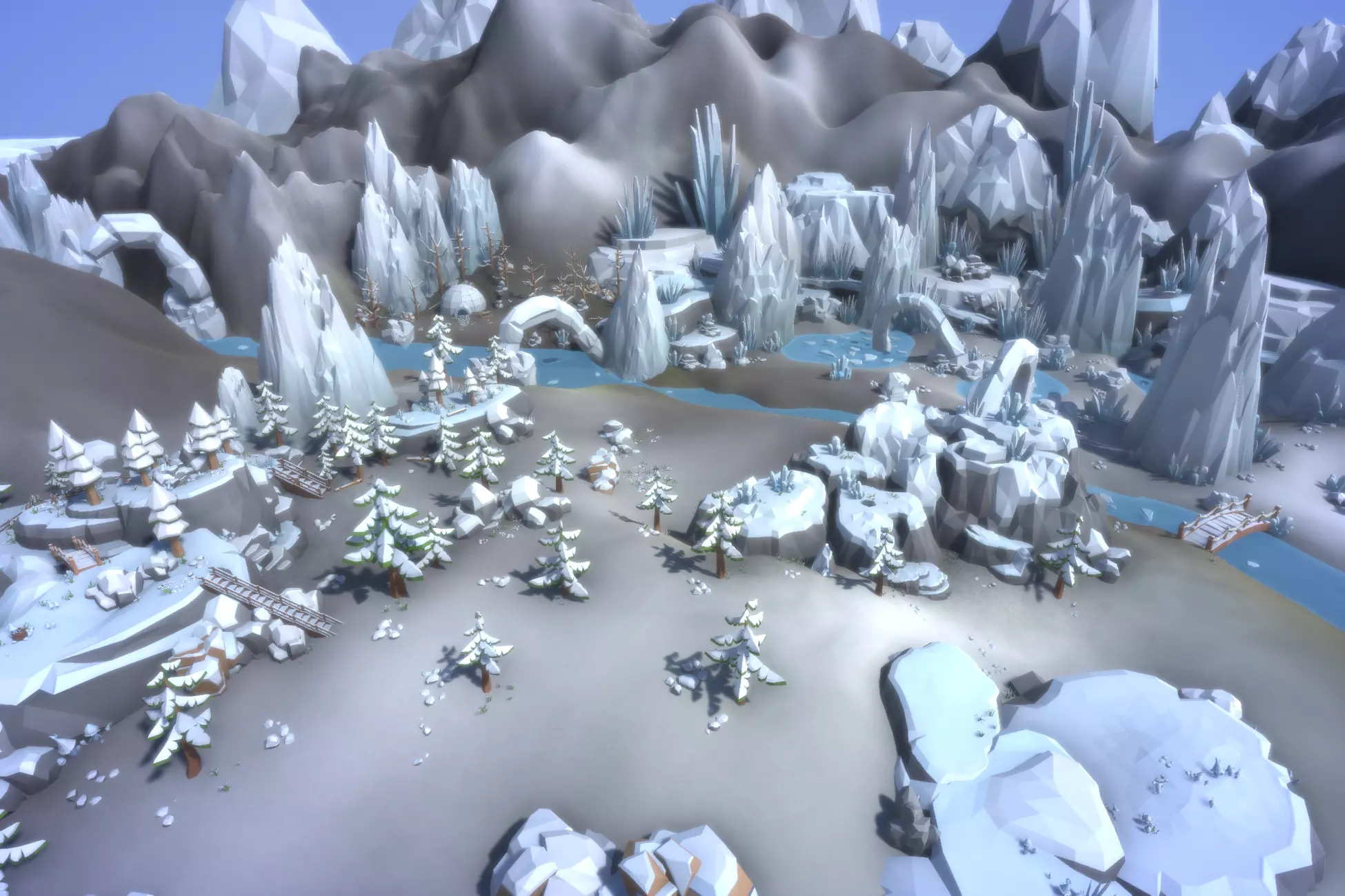 Ultimate Low Poly Nature Pack Low-poly 3D model_8