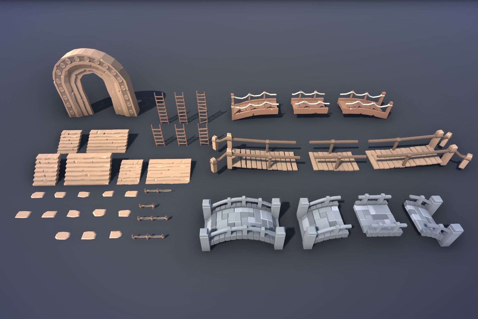 Ultimate Low Poly Nature Pack Low-poly 3D model_112