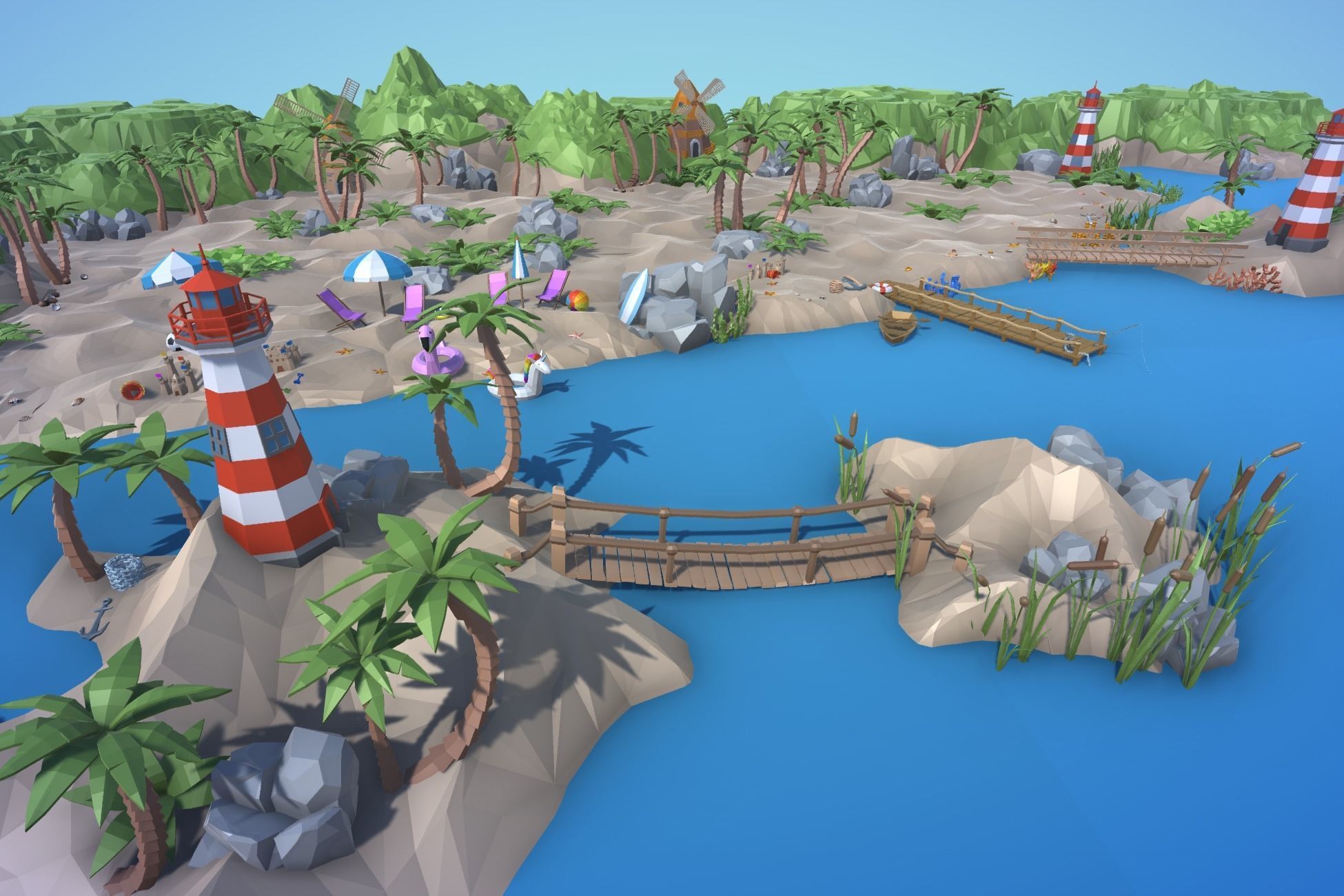 Ultimate Low Poly Nature Pack Low-poly 3D model_32