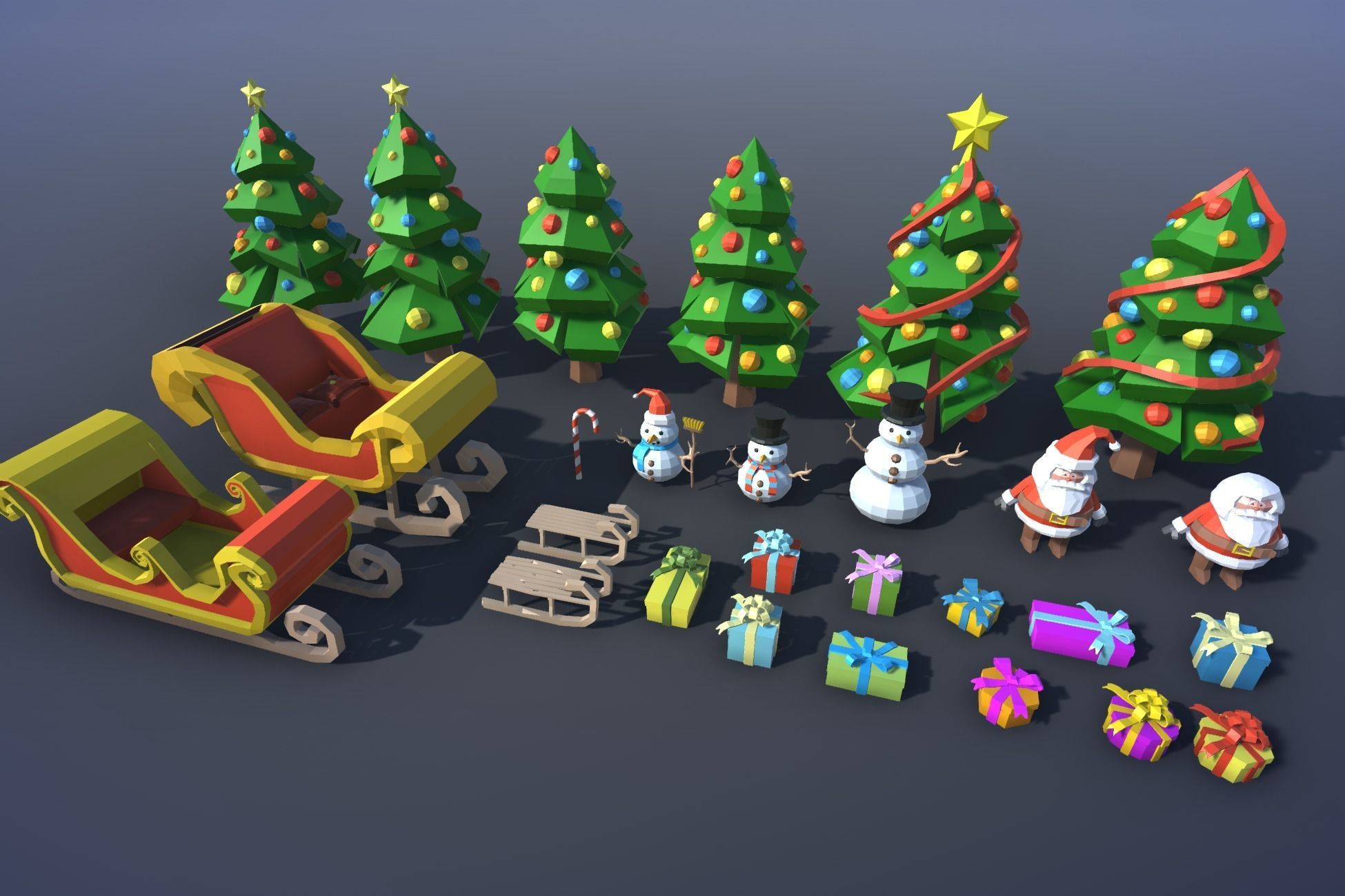 Ultimate Low Poly Nature Pack Low-poly 3D model_67