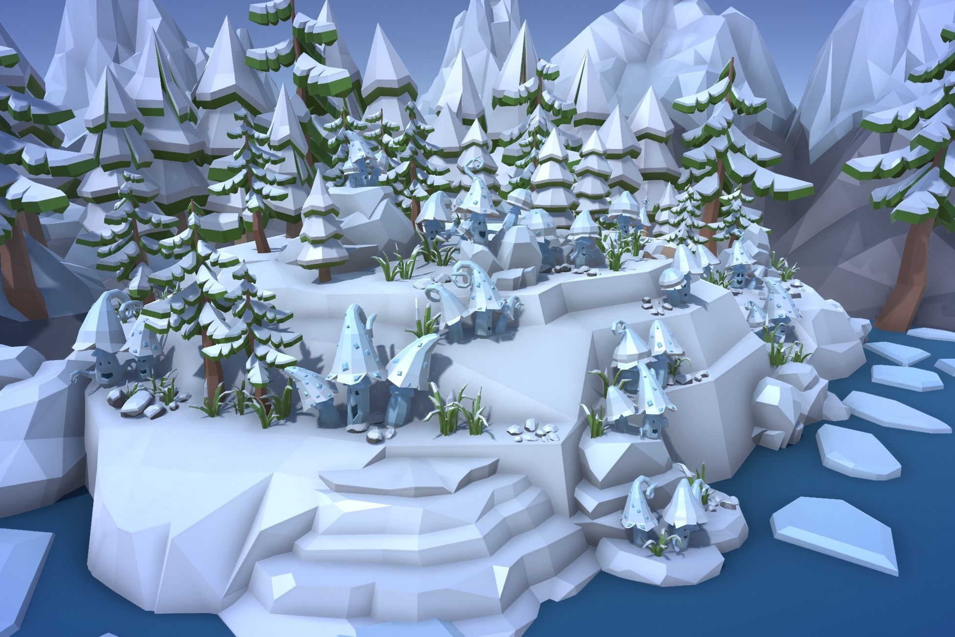 Ultimate Low Poly Nature Pack Low-poly 3D model_24