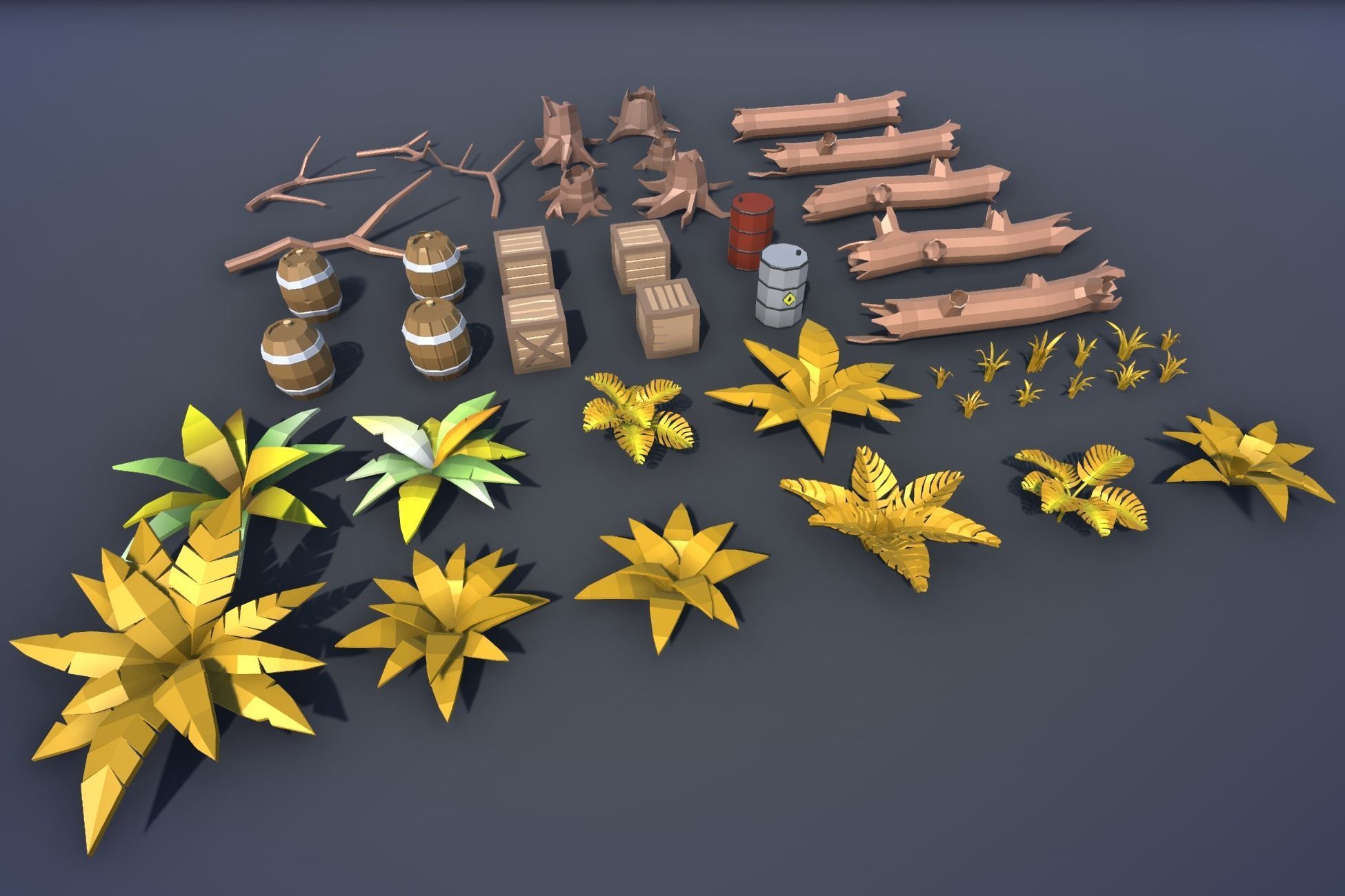 Ultimate Low Poly Nature Pack Low-poly 3D model_96