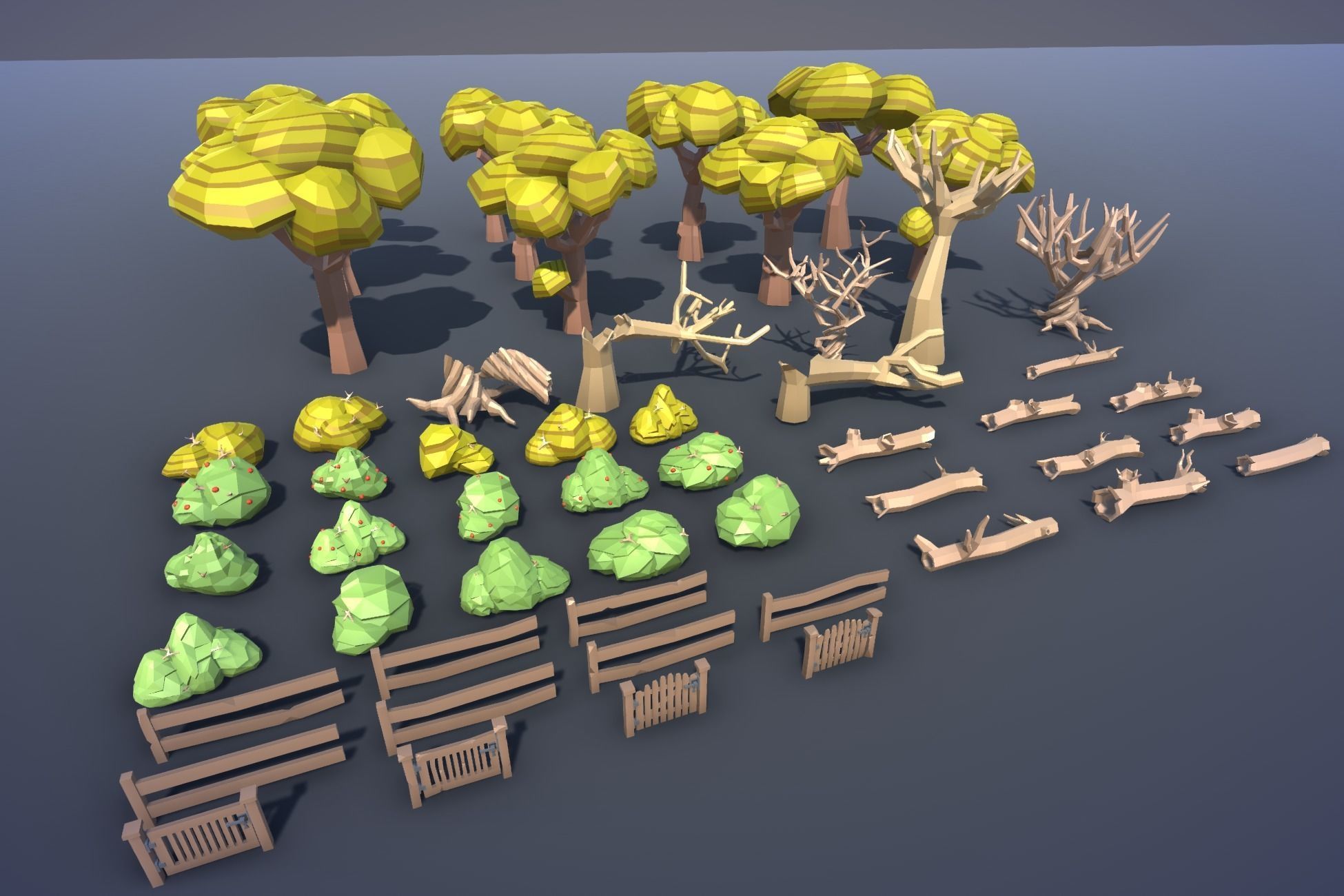 Ultimate Low Poly Nature Pack Low-poly 3D model_56