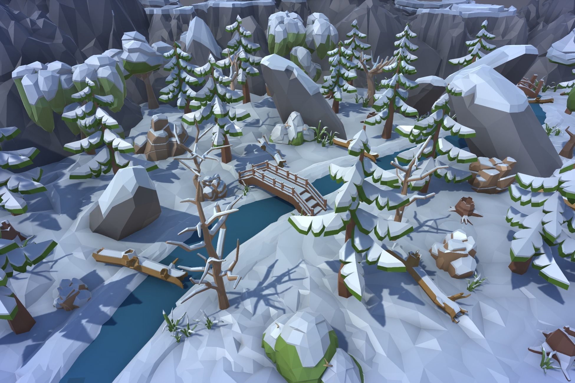 Ultimate Low Poly Nature Pack Low-poly 3D model_25