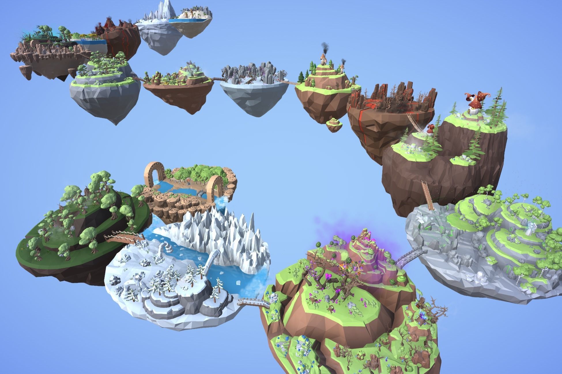 Ultimate Low Poly Nature Pack Low-poly 3D model_14