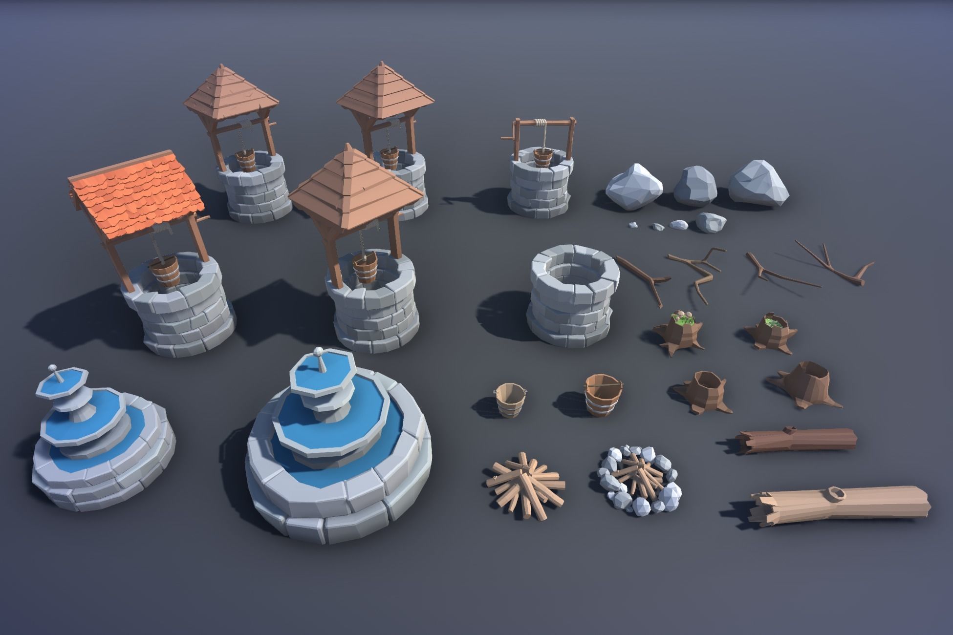 Ultimate Low Poly Nature Pack Low-poly 3D model_114