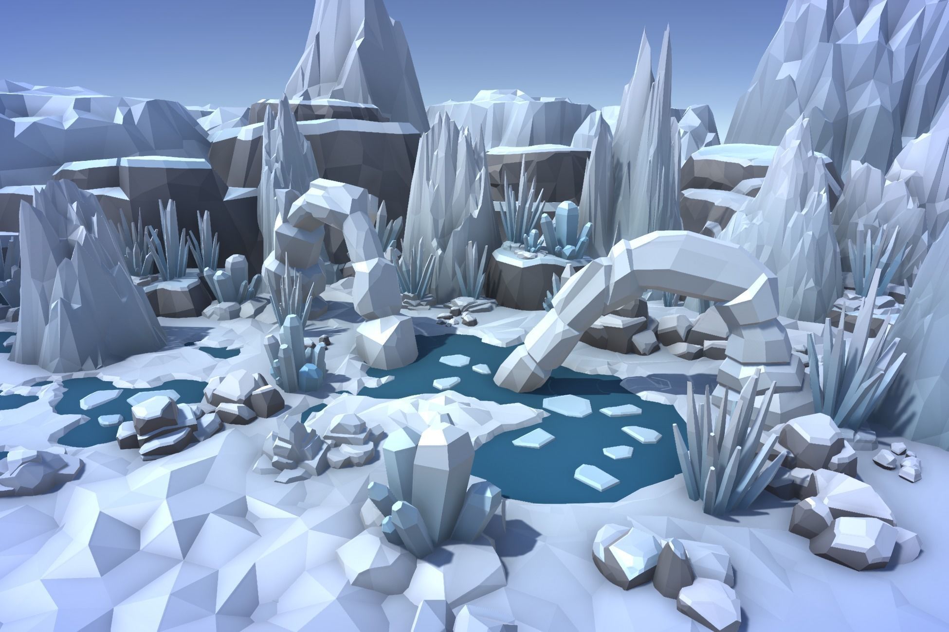 Ultimate Low Poly Nature Pack Low-poly 3D model_22