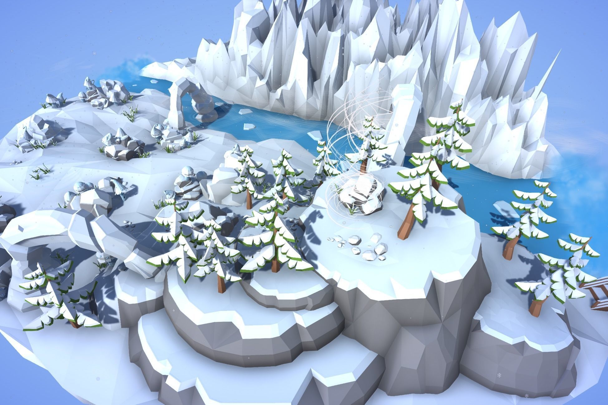 Ultimate Low Poly Nature Pack Low-poly 3D model_41