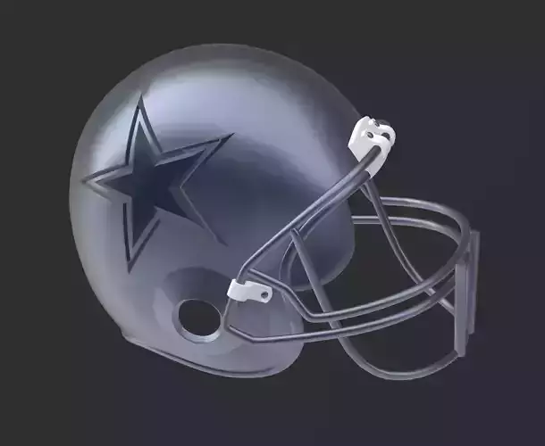Dallas Cowboys Football Helmet 3D print model
