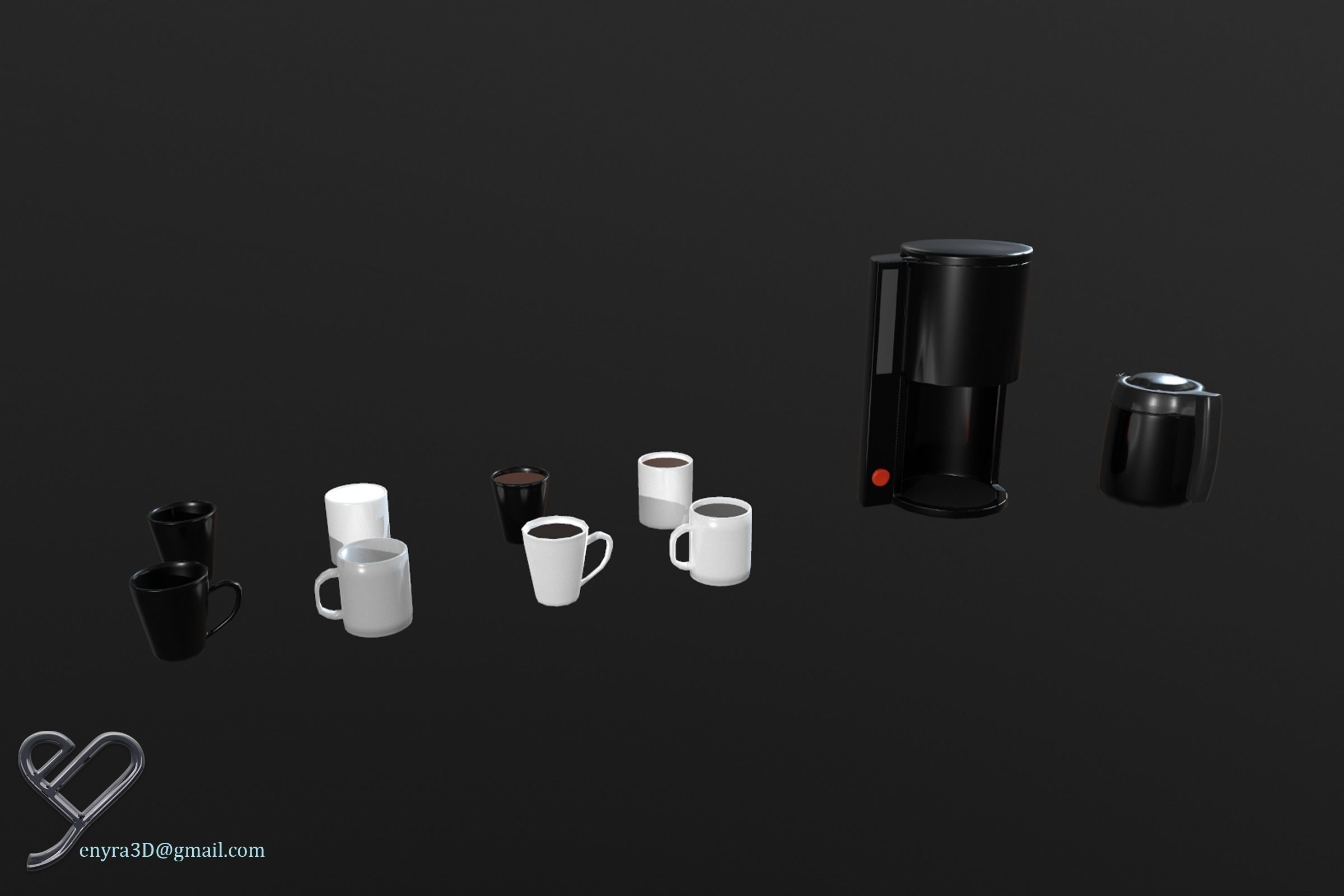 Office Pack -Modular- PBR Low-poly 3D model_13