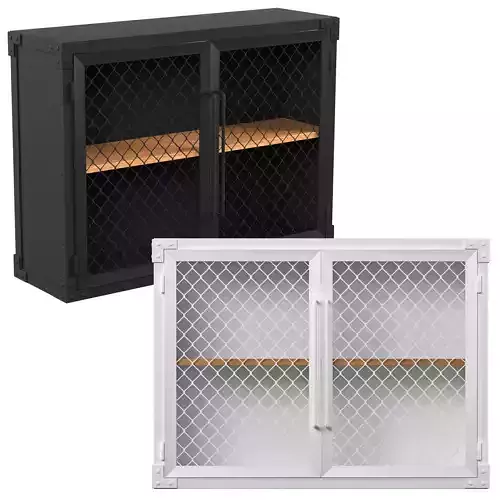 Hanging Cabinet with grid Noodles Noodles Noodles Corp 3D model