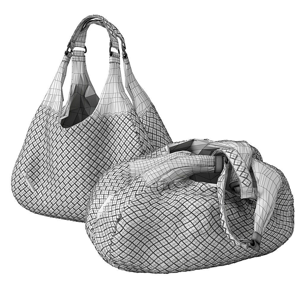 Bukowskis Bottega Veneta Handbag Low-poly 3D model_4