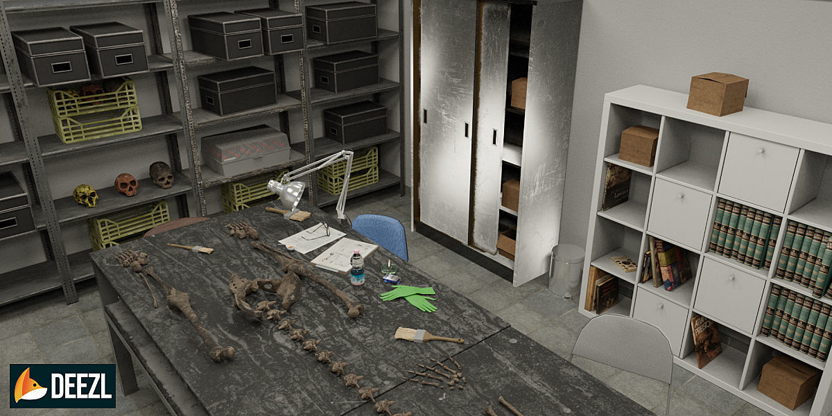 Anthropologist - Lab Pack Low-poly 3D model_2