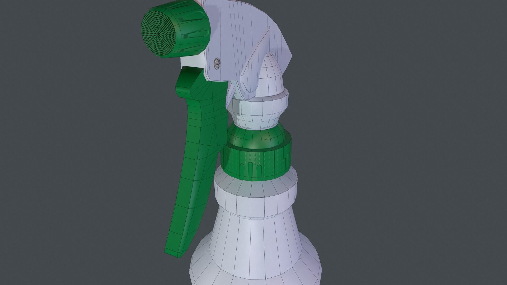 Spray bottle Low-poly 3D model_2