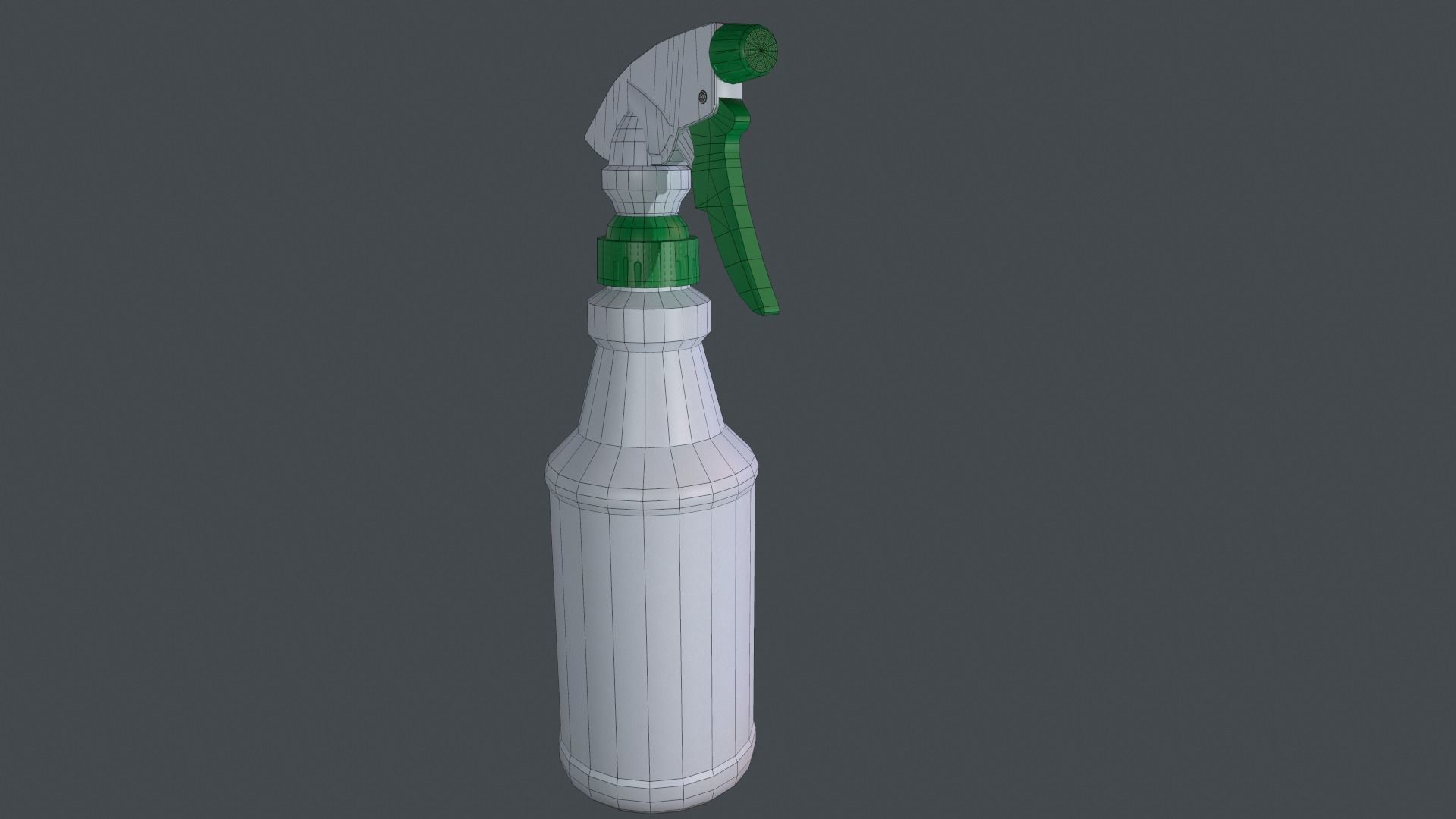 Spray bottle Low-poly 3D model_6