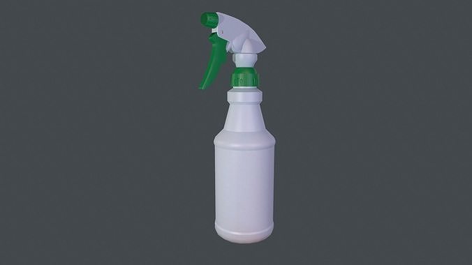 Spray bottle Low-poly 3D model