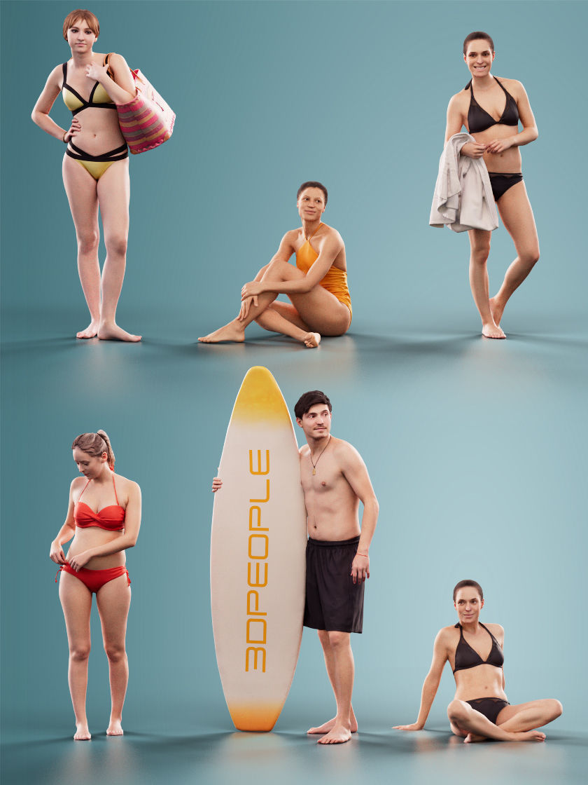 1020 - The Pool Bundle 3D Model Collection_9