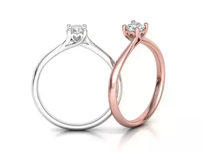Engagement ring paradise 121 version2 3D print model