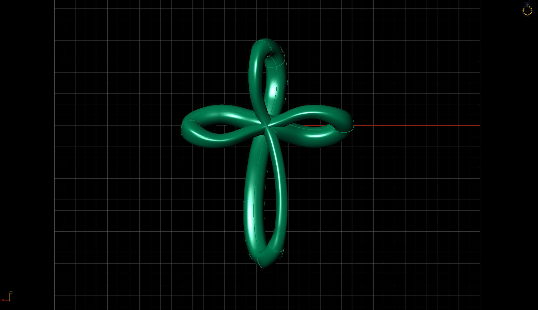 Cross Pendant 3D print model_4