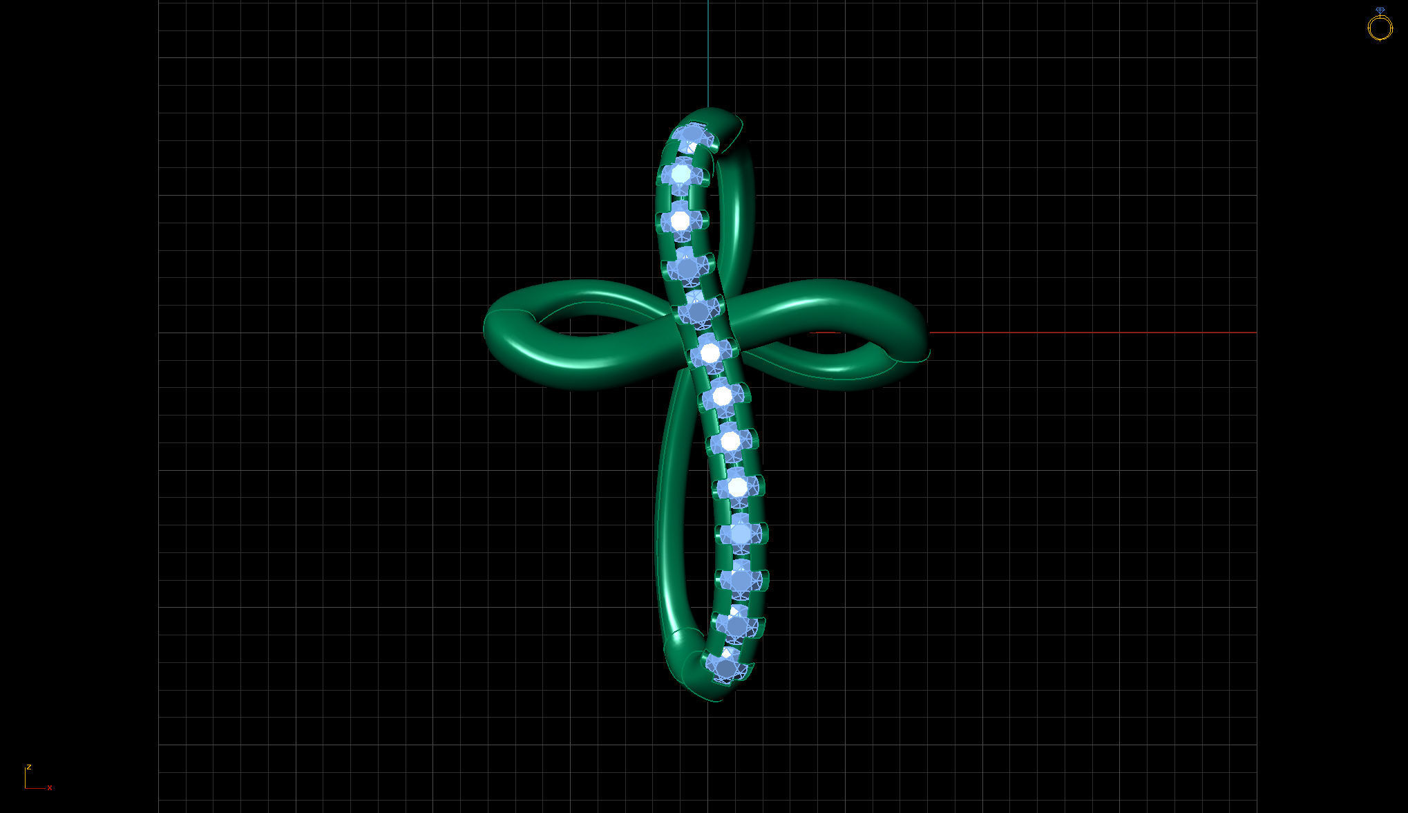 Cross Pendant 3D print model_11