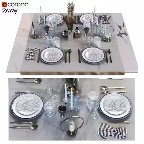 Luxury dining table set 015