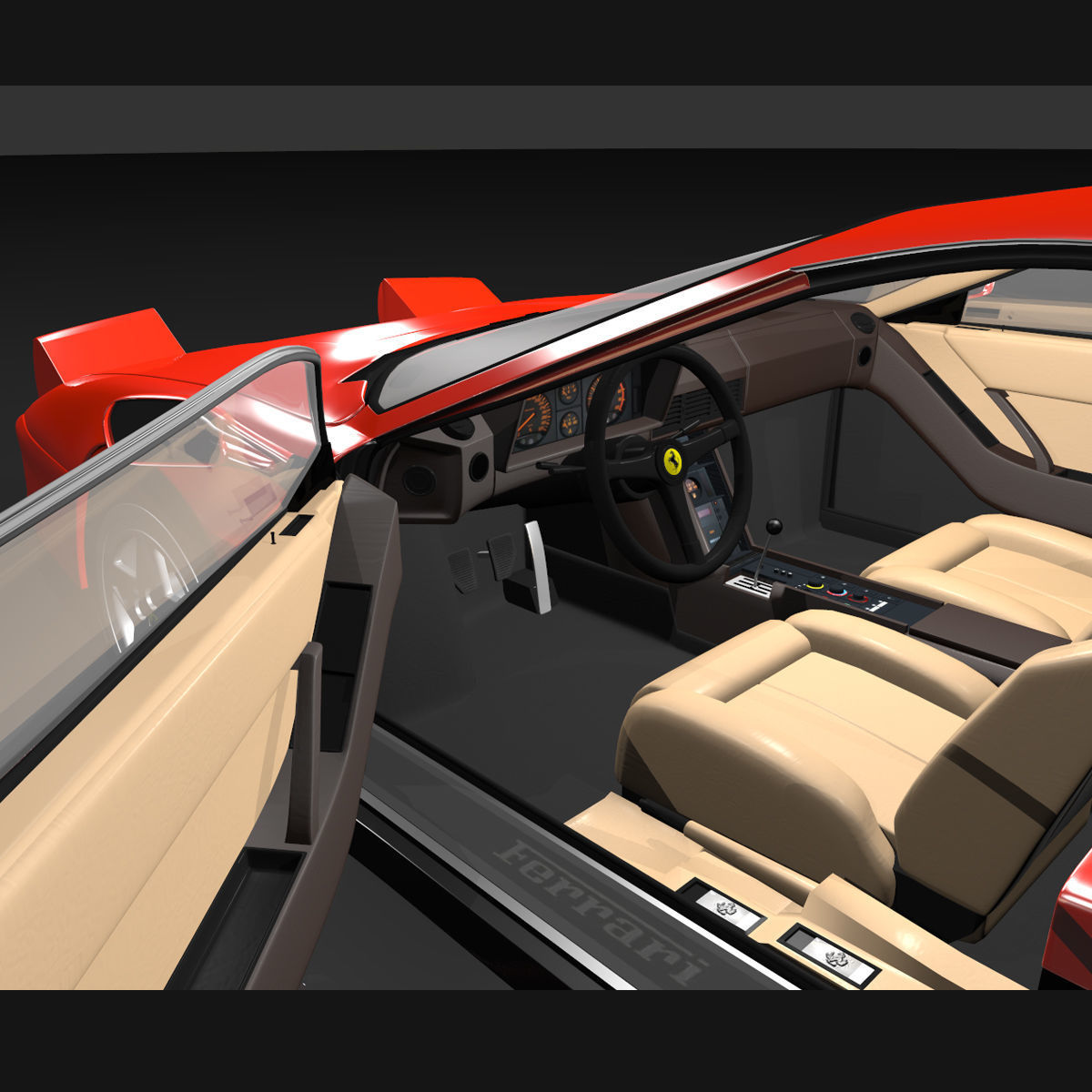 Ferrari Testarossa 3D model_16